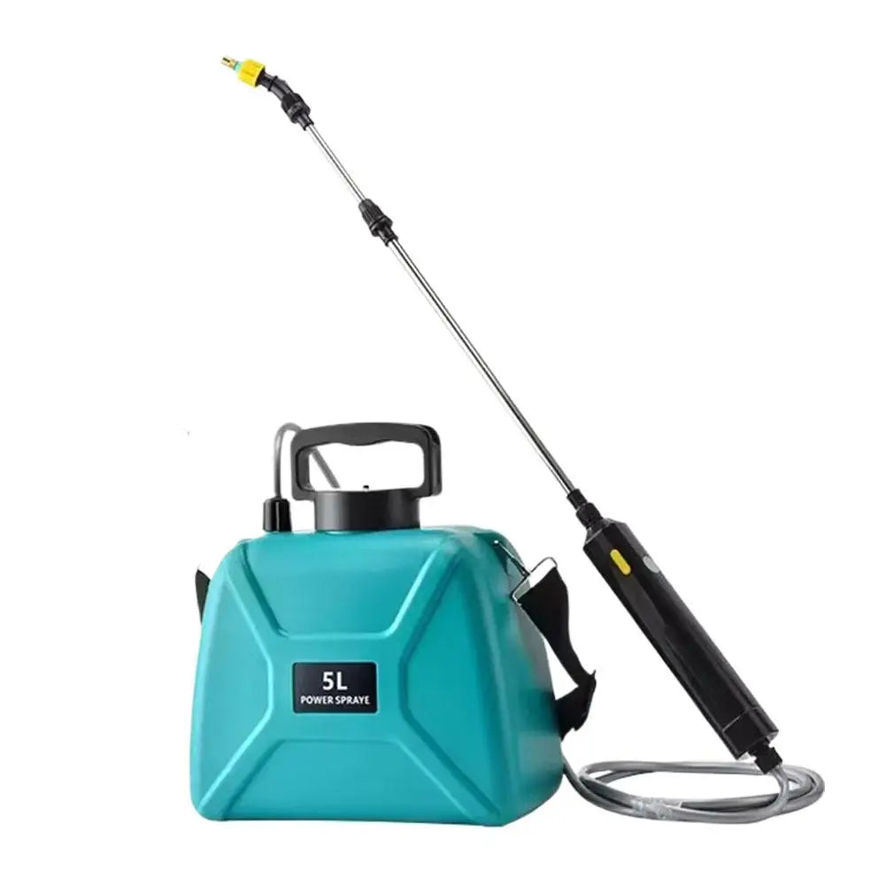 Rechargeable 5L Automatic Electric Garden Sprayer portable Handheld Atomizing Shoulder Sprinkler Garden Watering Can Tool
