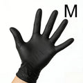 60/120PCS Disposable Black Nitrile Gloves Mixed Nitrile Gloves Home Cleaning Hairdressing Bathroom Kitchen Pet Bathing Cleaning