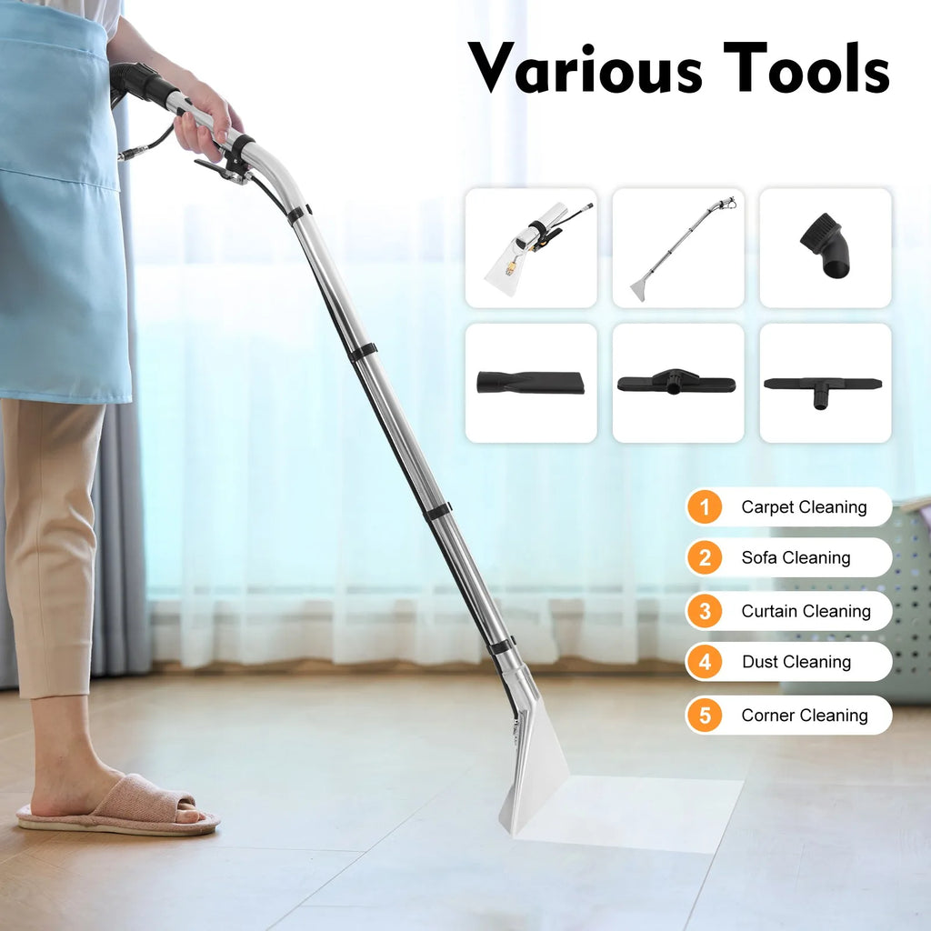 3in1 40L Commercial Carpet Cleaning Machine,Vacuum Cleaner Extractor