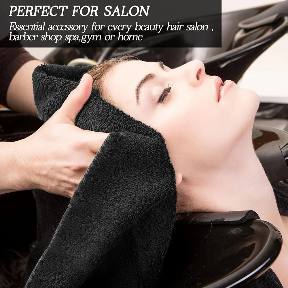 5/10/20PCS Bleach Proof Towels Bulk Microfiber Absorbent Salon Hair Towels Quick Dry Hand Towels for Gym Bath Spa Shaving Barber