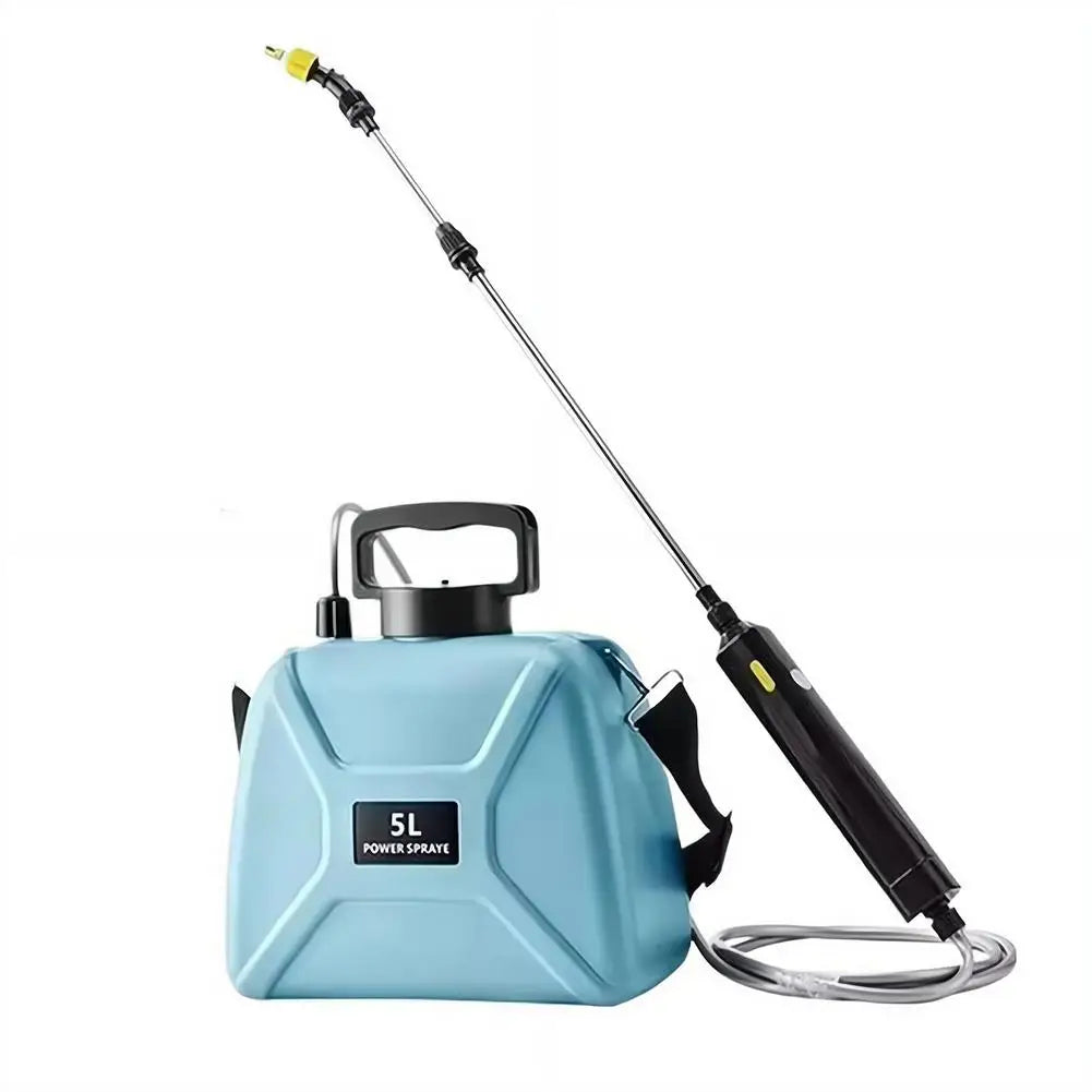Rechargeable 5L Automatic Electric Garden Sprayer portable Handheld Atomizing Shoulder Sprinkler Garden Watering Can Tool